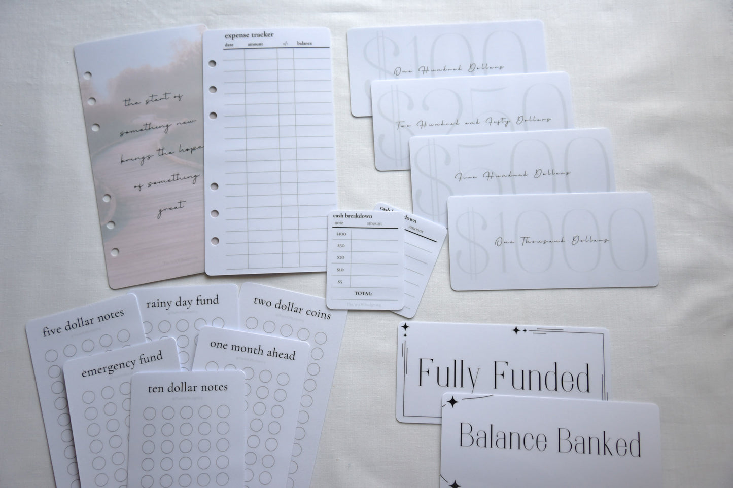 Beginner Savings Challenge & Placeholder Bundle
