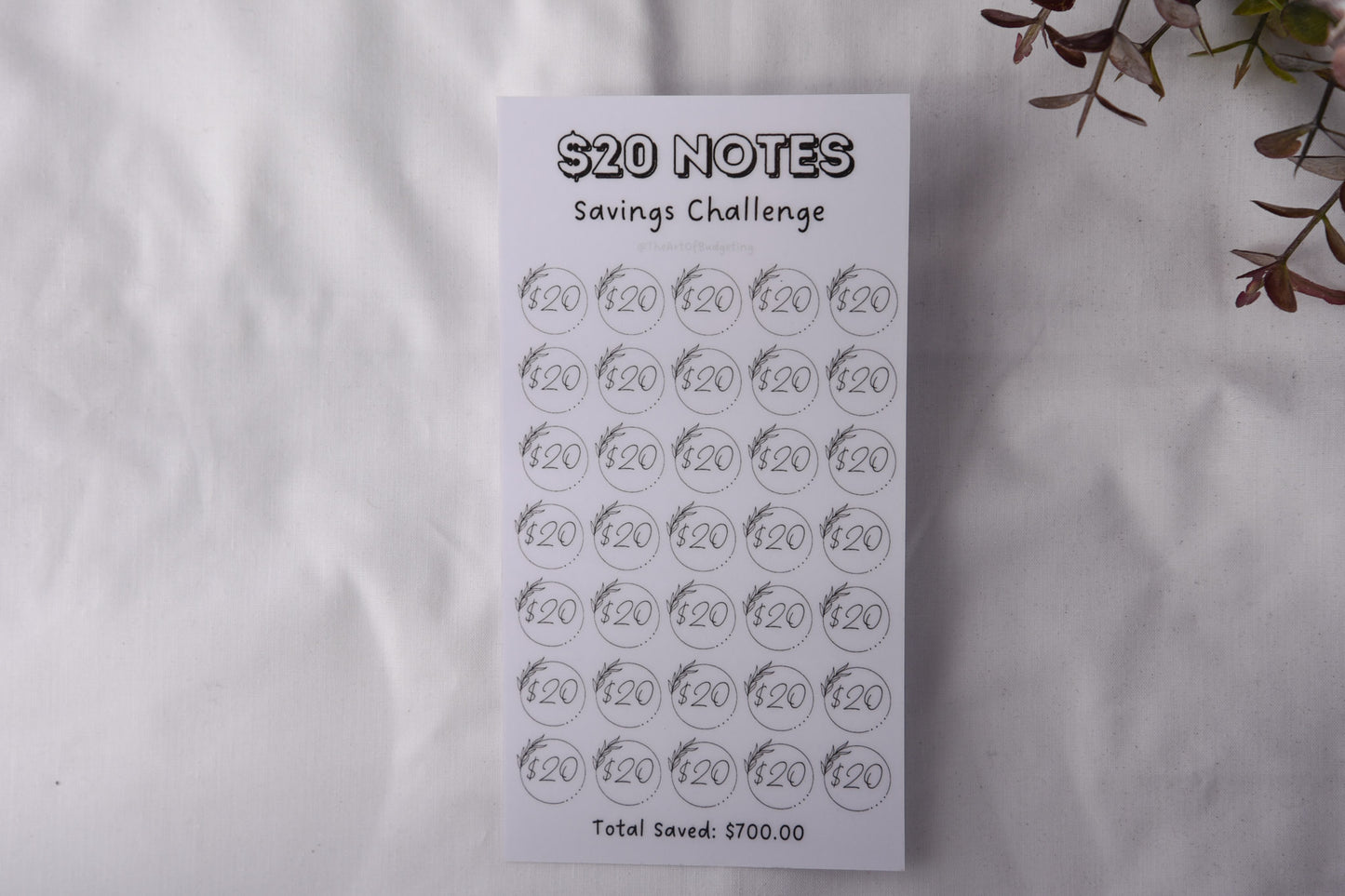 Coin & Notes Savings Challenges
