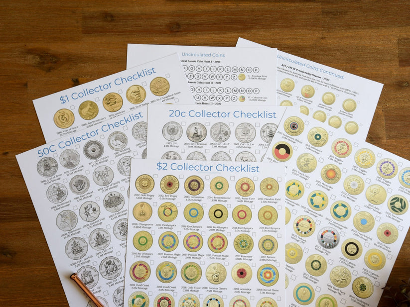 Australian Coin Collection Checklist Bundle (All Denominations) – The ...