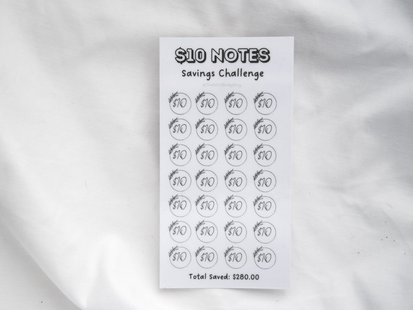 Coin & Notes Savings Challenges