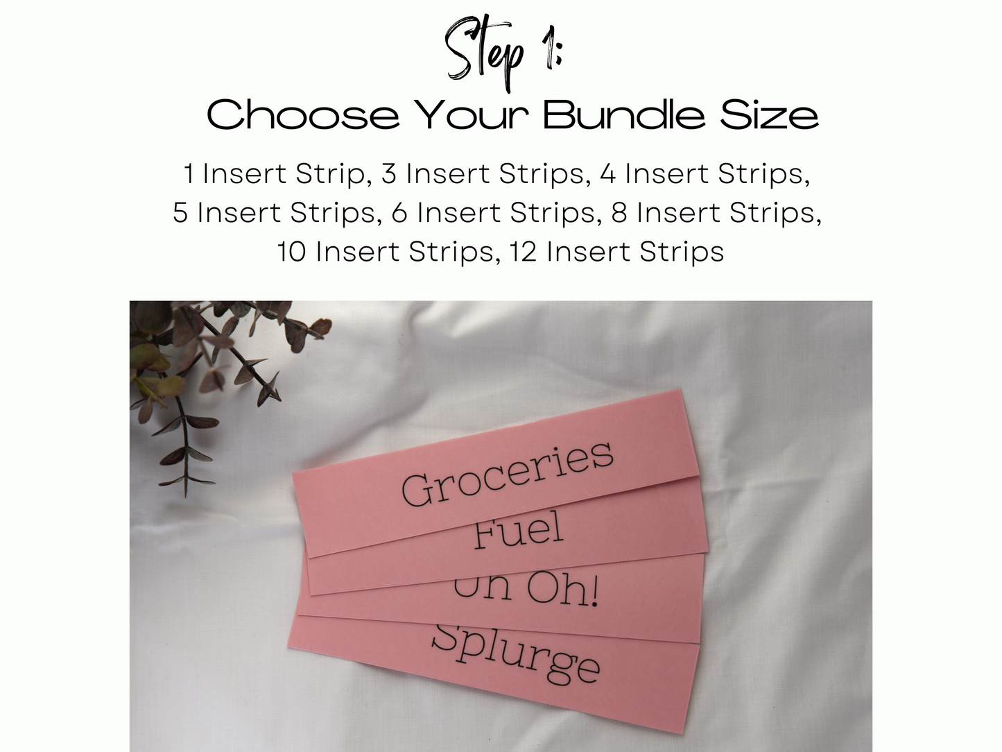 Personalised Strip Inserts | A6