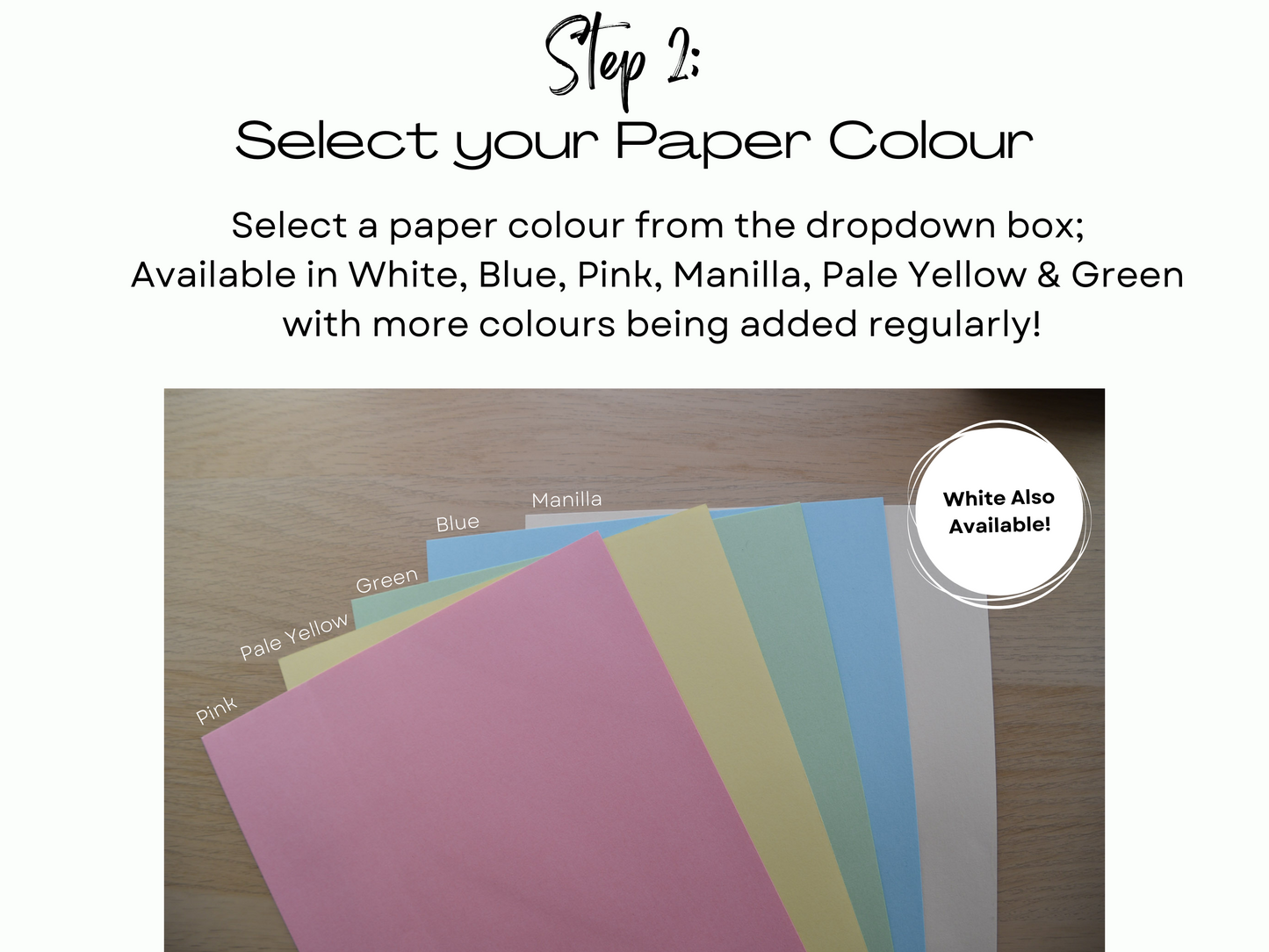 Personalised Strip Inserts | A6