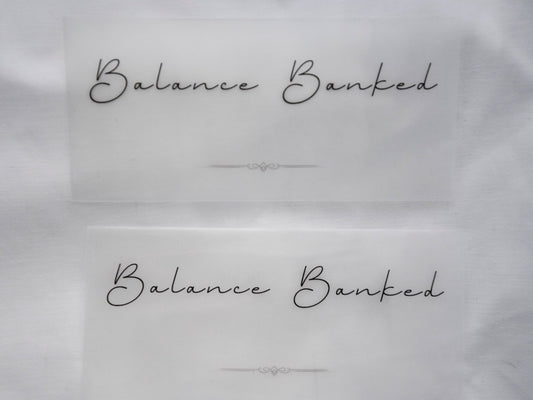 Balance Banked Vellum Placeholders