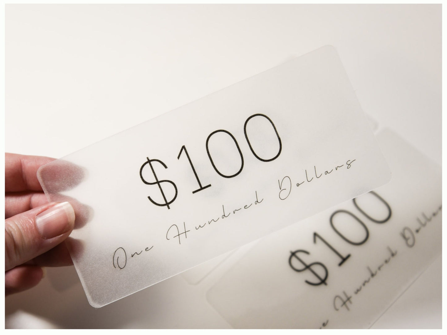 $100 Vellum Placeholders