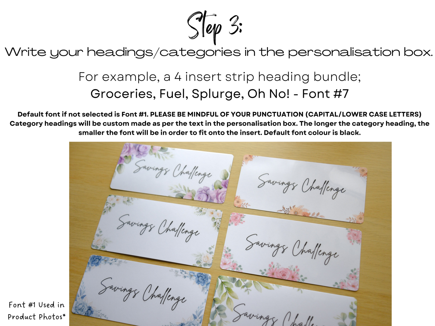 Personalised Envelope Inserts | A6