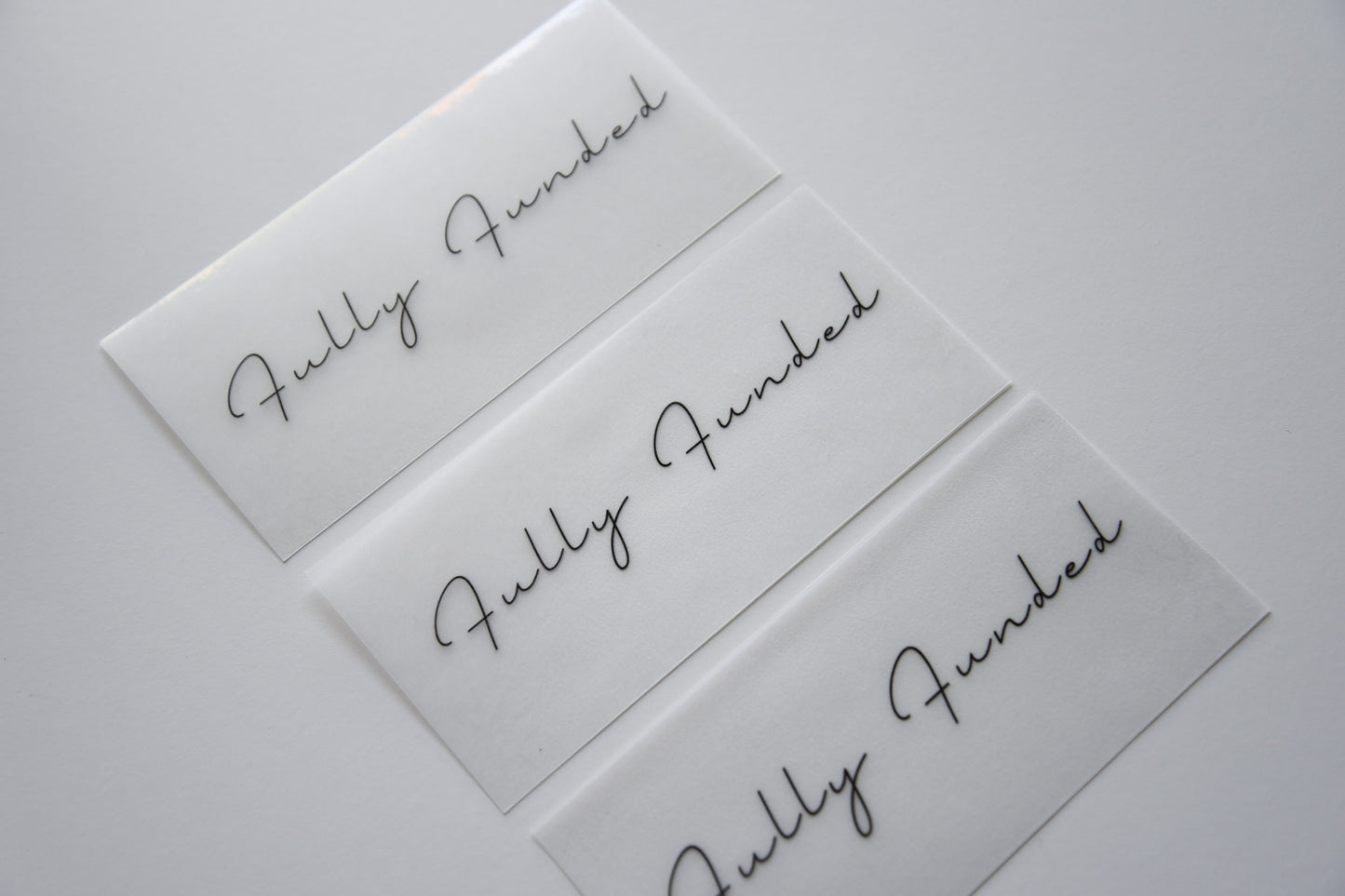 Fully Funded Vellum Placeholders