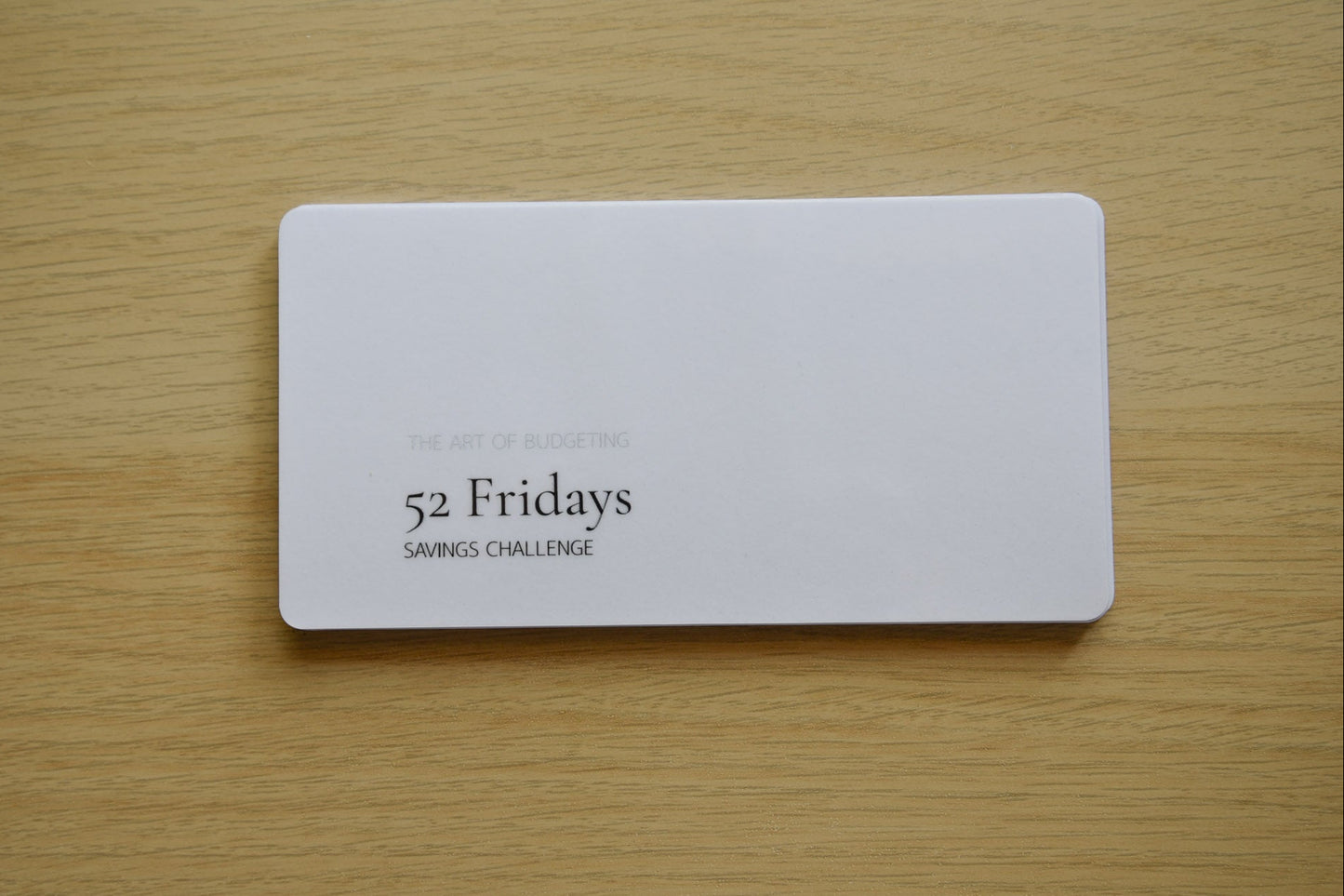52 Fridays Savings Challenge