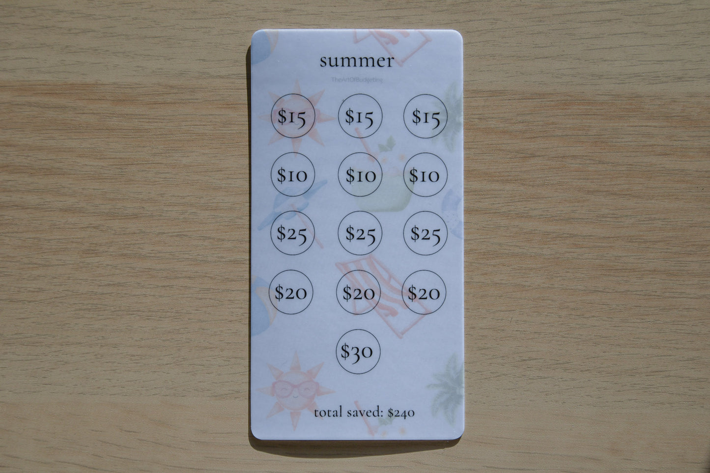 Seasons Savings Challenges