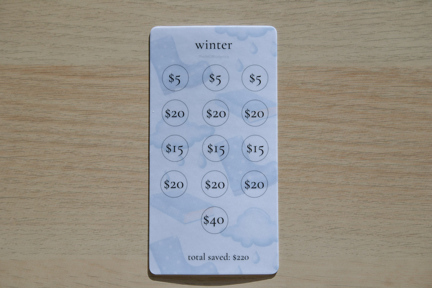 Seasons Savings Challenges