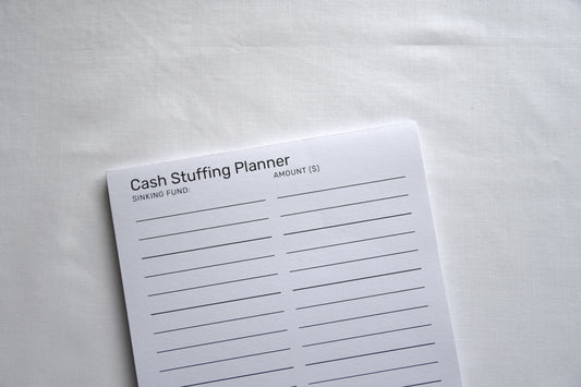 Cash Stuffing Planner Notepad